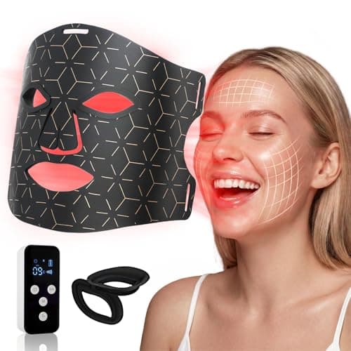 Red Light Therapy Mask for Face: 4 Modes LED Face Mask with 850nm(NIR) & 630nm Red Light Therapy For Glowing Skin, 3000mAh Controller, 10-Min Timer, 276 Led Beads, Home Travel Use, Gifts For Women Men - Image 1