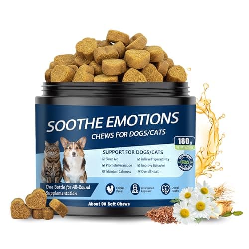 Calming Chews for Dogs, Dog Calming Chews Treats Anxiety Relief Bites with Melatonin, Puppy Sleep Aid for Thunder, Noise, Barking, Separation Anxiety, 90 Soft Chews - Image 1