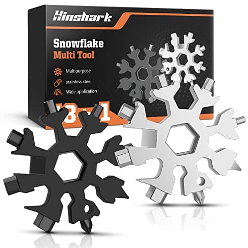 Gifts for Men 18-in-1 Snowflake Multitool, Anniversary Birthday Gift for Men Dad Him Husband Grandpa, Father Day Gift for Dad Who Have Everything, Cool Gadgets Tools