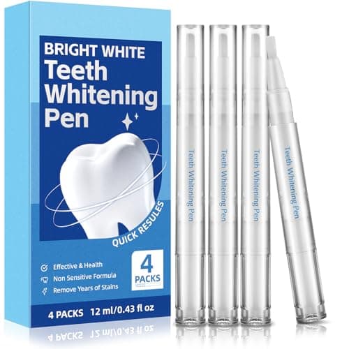 KTSAY Teeth Whitening Pen - Professionally Stain Removal Teeth Whitening Gel Formula, No Sensitivity Effective Teeth Whitener, Mint (0.11 Fl Oz (Pack of 4)) - Image 1