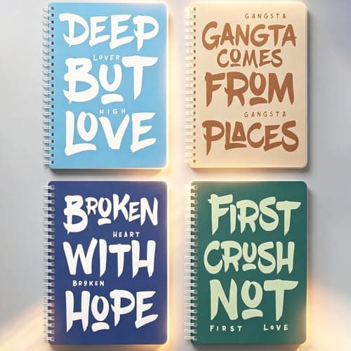 Niodel 4 Pack A5 Spiral Notebook for Note Taking, 6 X 8 inch Waterproof Softcover 80 Sheets/160 Pages Journals Writing Lined Notebooks Bulk for Study Back to School Office Work Personal Supplies - Image 1