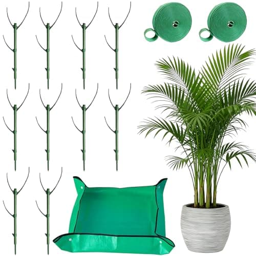 10 Pack Stackable Monstera Plant Support Stakes,for Indoor Outdoor Climbing Plants Stem Support - Durable Trellis Garden Poles, Garden Stakes for Pothos, Philodendron & Vine Plants - Image 1