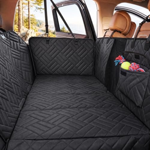 Cozila Dog Car Seat Cover for Back Seat, 600D Heavy-Duty Oxford Cloth Pet Car Seat Cover with Hard Bottom, Waterproof Dog Hammock for Car, Dog Car Seat Protector Scratch Proof Nonslip, Holds 400lbs - Image 1