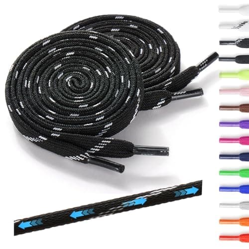 Neo-wows Elastic Shoe Laces, 2 Pairs No Tie Stretch Shoelaces for Sneakers, Slip On Laces for Kids & Adults - Image 1
