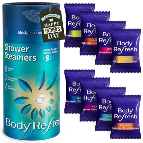 Shower Steamers Aromatherapy 8 Pack - Fathers Day Gift for Dad from Daughter Wife, Gifts for Men, Shower Bombs with Essential Oil for Stress Relief Self Care Relaxation - Image 1