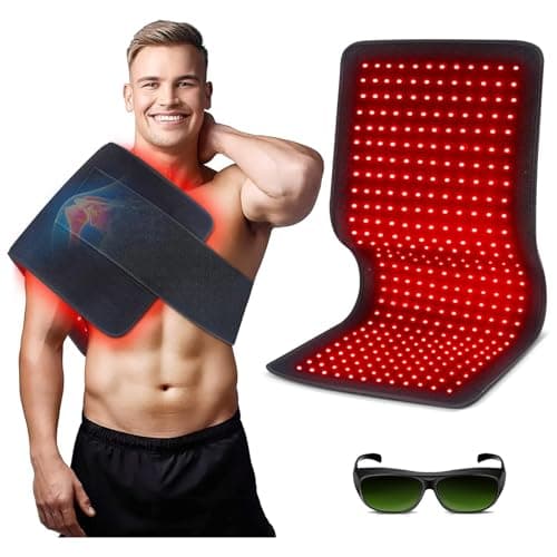Red Light Therapy Pad for Body, 60W LED Red & Infrared Light Device Mat with 660nm & 850nm Wavelengths for Waist Back Shoulder Muscle Pain Relief FSA Eligible - Image 1