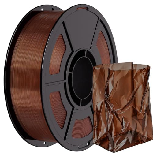 IEMAI HF PLA 3D Printer Filament 1.75mm, High Flow Transparent Filament, ±0.02mm Dimensional Accuracy, Smooth Stable Printing for FDM 3D Printers, PLA Transparent Brown - Image 1