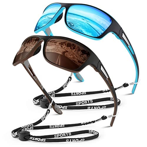 WEAROYO Polarized Sports Sunglasses for Men Women,Fishing Driving Rectangular Goggles UV400 Protection - Image 1