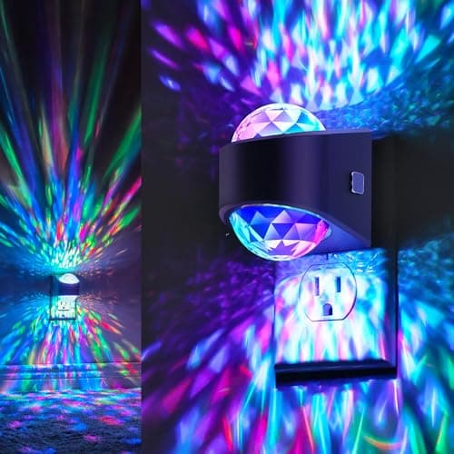 Night Lights Plug into Wall, Star Projector for Bedroom, Night Light Projector for Kids, 9-Color RGB Galaxy Nightlight with Dusk to Dawn Sensor for Bathroom, Home Gaming Room Decor, Home Decor - Image 1