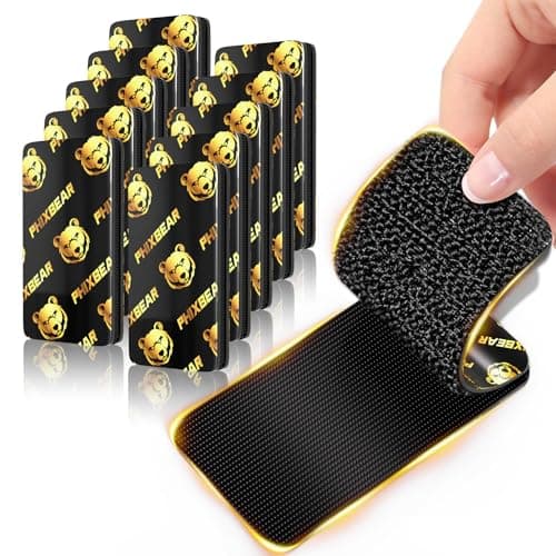 PHIXBEAR 10 Sets Hook and Loop Tape with Adhesive, Heavy Duty Fasteners | Heat-Resistant & Waterproof | Back Adhesive Mounting Strips for Home Office School - Image 1