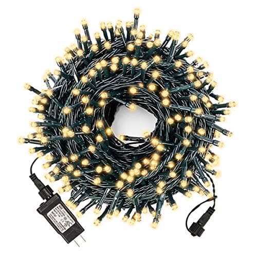 XUNXMAS Bright Christmas Lights Outdoor 300 LED String Lights, 100ft Connectable 8 Modes Christmas String Lights Tree Lights for Home, Party, Holiday, Indoor Xmas Decorations Warm White - Image 1