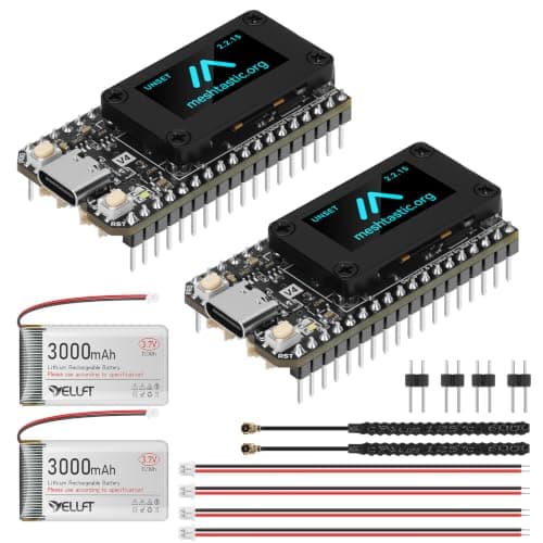 2 Set ESP32 LoRa V4 Development Board with 3000mAh LiPo Battery - Image 1