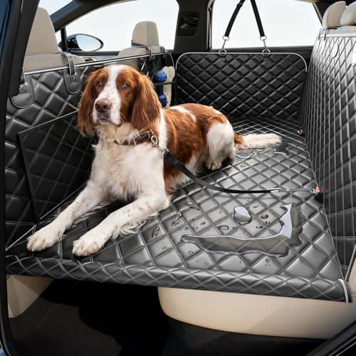 PetDance Car Back Seat Extender for Dogs,【Hard Bottom But Soft Touch】 Car Seat Cover for Backseat, 【600LB】 100% Waterproof Anti-Scratch Protector for Sedan | Mid-Size & Compact SUV/Truck - (L,Black) - Image 1