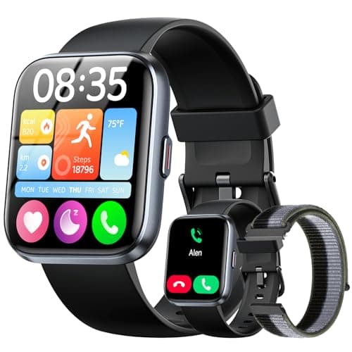 Smart Watches for Men (Android/iPhones), 120+ Sport Modes Fitness Tracker Watch with SpO2/Heart Rate Monitor, Steps/Sleep Tracker, 1.85" HD Smart Watch with Bluetooth Calls/Messages, 3ATM waterproof - Image 1