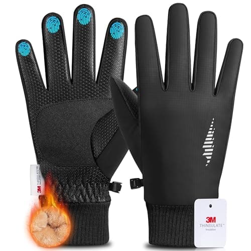 rivmount Winter Gloves 3M Warm Cold Weather Ski Snow for Men Women, Thermal Waterproof Touchscreen Windproof, Suitable for Running, Driving, Cycling, Hiking, Outdoor Sports, Daily Work