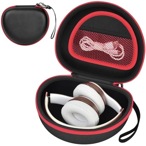 Headphone Case for Picun B8 P26/ for Beats Solo 4, Studio Pro, Solo3, Studio3 On-Ear Headphones More Foldable Bluetooth Wireless Headset (Extra Large) - Black - Image 1