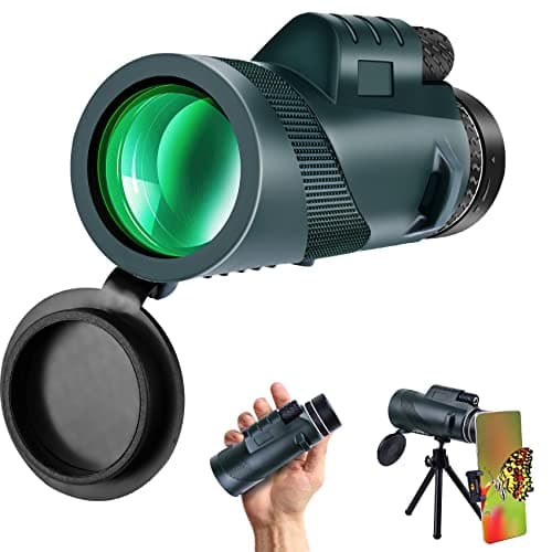 80x100 High-Power Monocular Telescope Professional HD Large-Aperture Observation Scope Long-Range Birdwatching and Wildlife Observation - Outdoor Hunting, Travel, Hiking, and Camping - Image 1