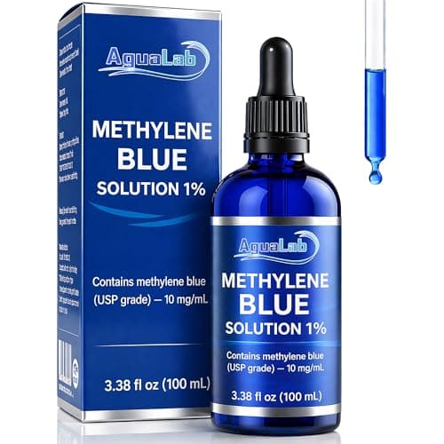 Methylene Blue Drops 1% USP Grade 99.99% Pure | No Detectable Heavy Metals – Third-Party Lab Tested | Pharmaceutical Grade Solution | 100 mL Glass Dropper Bottle | Laboratory Research Use - Image 1