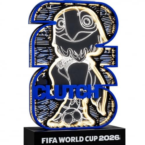 United States Mascot Clutch Official Licensed FIFA World Cup 2026 Collectible & Decorations Figurine Display, USA Soccer Ball Memorabilia for Fans, LED Desk Decor, World Cup Gift Father's Day - Image 1