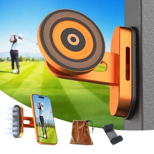 SITIZ Magnetic Golf Cart Phone Holder,Phone Mount Compatible with MagSafe iPhone 12-17, Golf Accessories for Men, Aluminum Alloy, Fits EZGO, Club Car, Yamaha, Adjustable Ball Head, Golf Gifts - Image 1