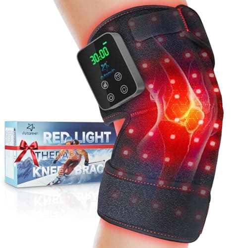 Astarexin Red Light Therapy Knee Brace Wireless Rechargeable with Pulse & Heating Modes, 660nm & 850nm Near-Infrared Light for Knee, Elbows & Shoulders Ideal for Elderly & Athletes FSA HSA Eligible - Image 1