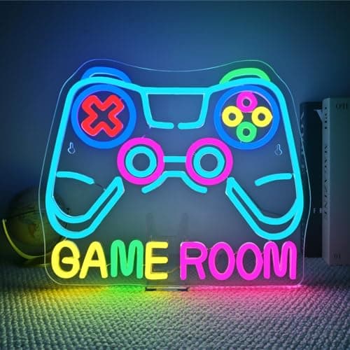 Gamerneon Game Room Neon Sign Gaming Neon Signs for Wall Decor Gameing On LED Light for Man Cave Bar Club Decor Gamer Light Up Sign for Game Players Gamer Lover Gifts for Teens