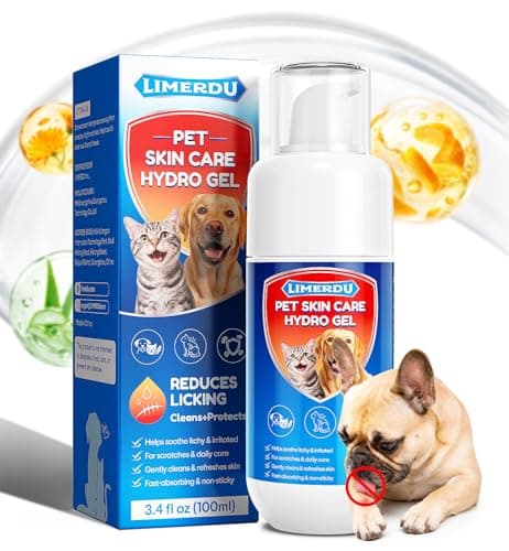 Dog Wound Care Hydrogel Spray, Hot Spot Treatment for Dogs, Healing Aid, Itch Relief, Skin Irritation, Skin Repair for Sores, Abrasions, Cuts, Helps Reduce Licking, Safe for Dog Cat Care, 3.4 oz - Image 1