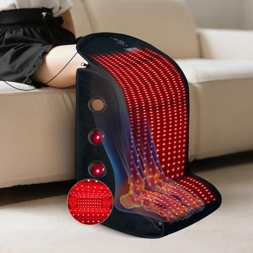 Red Light Therapy Feet Legs,2026 Upgraded 4 Modes for Legs Ankle,Infrared Light Therapy Consisting of 420 Dual Wavelength LED,Adjustable Power and Time Controller,13 * 11 * 18IN - Image 1