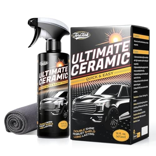 Real Ceramic Coating for Cars Polish (16 Fl Oz), Unmatched Shine Car Wax Coating Spray, No Pungent Smell, Quick Detailer Spray Wax, Lasts 50+ Washes Car Paint Sealant, Truck Accessories - Image 1