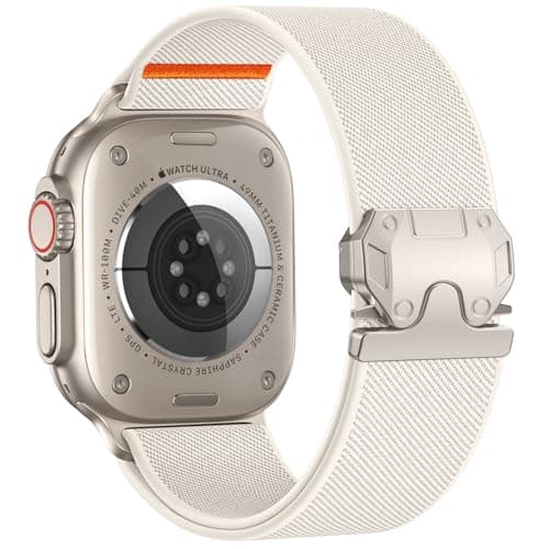 Stretchy Sport Bands Compatible for Apple Watch Series 11 Band 46mm 49mm 45mm 44mm 42mm Men, Nylon Elastic Braided Strap & Fabric Cloth Wristband for iWatch Series 11 10 9 8 7 6 5 4 SE Ultra 3/2 - Image 1