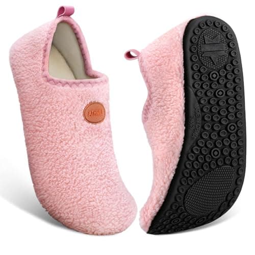ATHMILE House Slippers for Women Men Lightweight Barefoot Slippers Non-Slip Indoor Outdoor Slipper Socks Cozy Slip-on House Shoes for Home Travel Yoga Camping Hospital Gifts for Women Men - Image 1
