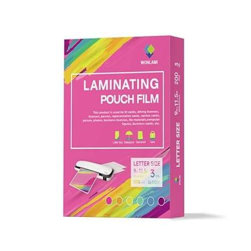 WONLAMI 200 Pack Laminating Sheets,Hold 8.5 x 11 Inches,3 Mil Thermal Laminating Pouches,9 x 11.5 Laminate Sheets for Laminator,Letter Size,Clear Lamination Sheet Paper,Office School Home Supplies - Image 1