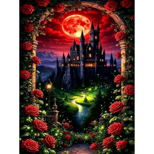 Lophomie Diamond Art Kits for Adults, 5D Castle Diamond Painting Kits - Image 1