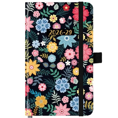 2026-2029 Pocket Planner/Calendar - Monthly Pocket Planner/Calendar with Pen Hold, July 2026 - June 2029, Inner Pockets and 63 Notes Pages, 6.6" x 3.7" - Image 1