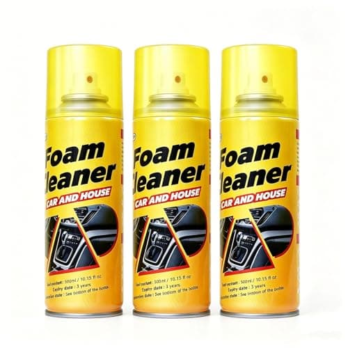 Gihen Multi-Purpose Foam Cleaner Spray for Auto Interior & Household Surfaces, All-Round Dirt Remover for Car Seats Dashboard Couch Fabric, 300ml