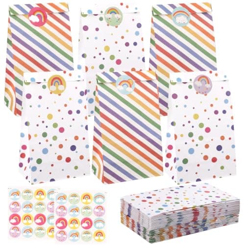 mypartyco 24 Pack Treat Bags for Kids 9.44" X 5.12" X 3.14" - Image 1