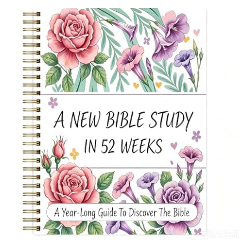 SHANGSHA Bible Journal for Women The Bible in a Year | 52 Week Guided Bible Study & Daily Reading Plan | Spiritual Companion & Journal for Adults & Teens - Image 1
