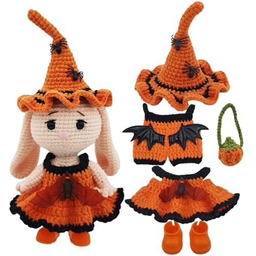 POPNANA Doll Clothes Set for 15-17cm Halloween (No Doll) A (Orange) - Image 1