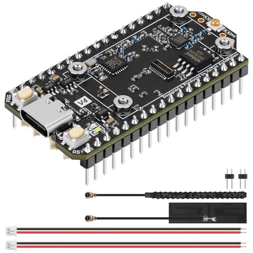 1 Set ESP32 LoRa V4 Development Board Upgraded ESP32-S3 16MB Flash 28dBm High Power SX1262 LoRa Module WiFi Bluetooth 915MHz & FPC Antenna Support GPS Solar for Meshtastic LoRaWAN Meshcore - Image 1