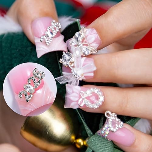 IntoVibes Handmade Short Duck Press On Nails, 2026 3D Decoration And Y2K, 10 Pieces Reusable Acrylic False Nails, Size Small - Image 1