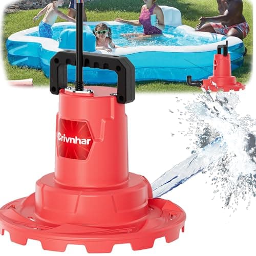 Portable Submersible Utility Pump for Milwaukee 18V Batteries(No Battery), 1320 GPH Sump Pump with 3-Speed, 16.5FT Cord | Automatic Shut-Off for Pool, Hot Tub, Basement, Rainwater Removal