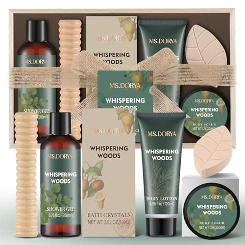 Birthday Spa Gift Set for Her - 6Pcs Bath and Body Kit Spa Basket for Women - Image 1