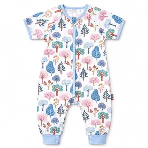 i-baby Outlast® Toddler Sleep Sack with Legs, 0.5 TOG Lightweight Muslin Baby Wearable Blanket, Walker Sleeping Sack with Outlast Temperature Regulation, Sleeping Bag with 2-Way Zipper 1-2T - Image 1