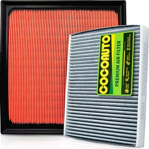 COCOAUTO Engine & Cabin Air Filter Kit for Lexus ES350 (2019-2025), RX350 2.4L (2023-2026), NX350 2.4L & NX250 (2022-2025), ES250 (2021-2025), TX350 2024+, Replaces 1780125020, 17801F0050, 8713958010