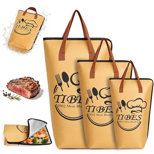 BBQ Blanket for Resting Meat 21in - Insulated Thermal Bag for Brisket, Pork Shoulder, Turkey, 5-Layer Insulation, Portable Leak-Proof, for Smoker, Camping, Kitchen Baking, Ideal Gift for Men - Image 1