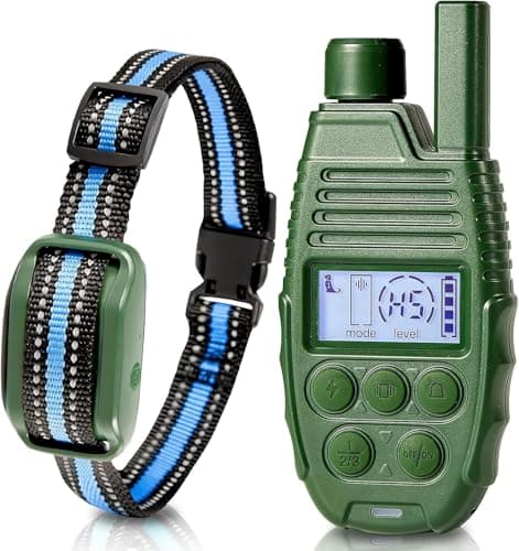 Shock Collar for Dogs, 4200FT Dog Training Collar with Remote for 15-120lbs Small Medium Large Dog, IP68 Waterproof Rechargeable E Collar with 3 Training Modes: Beep, Vibration, Safe Shock(Green) - Image 1