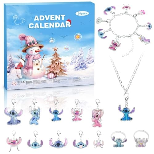 Advent Calendar 2026, Girls Boys 24 Days Christmas Charm Bracelet Countdown Calendar with DIY Fashion Jewelry Making Kit Gift for Daughter, Son,Granddaughter, Niece - Image 1