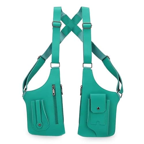 Anti-Theft Double Shoulder Armpit Bag for Men Vest Bag Concealed Carry Holster with Adjustable Straps, Multi-Pocket Underarm Pouch for Travel, Outdoor Running, cycling & Daily Commute etc(blue) - Image 1