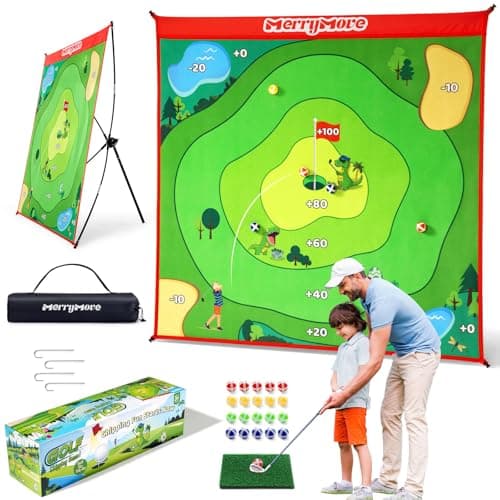 MerryMove Golf Chipping Game Set: Portable Indoor & Outdoor Sticky Golf Games Fun, Family Backyard Yard Golf Target Game Set (Golf Club Not Included) - Image 1