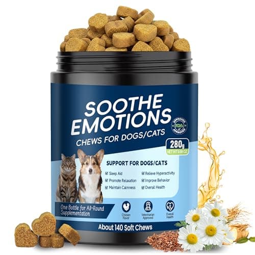 Calming Chews for Dogs, Dog Calming Chews Treats Anxiety Relief Bites with Melatonin, Puppy Sleep Aid for Thunder, Noise, Barking, Separation Anxiety, 140 Soft Chews - Image 1